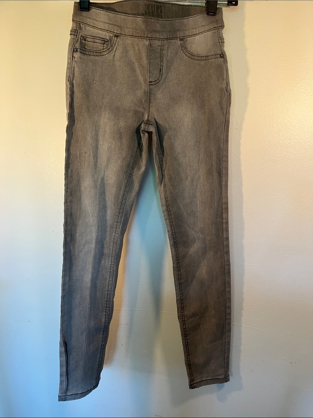 Justice Girls Skinny Jeans in Gray